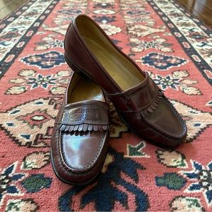 Bruno Magli Handsewn Leather Tassel Loafers